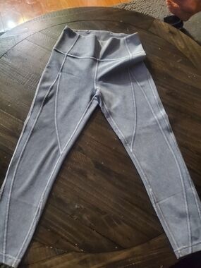 lululemon athletica Light Gray High-Waist Performance Leggings